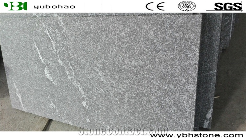 Chinese Cheap Flamed Grey Granite Floor Wall Tiles