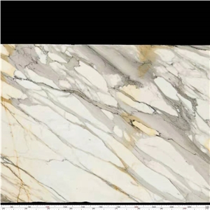 Calacatta Marble White Marble with Yellow Veins
