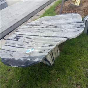 Garden Stone Bench Outdoor Marble Bench Top