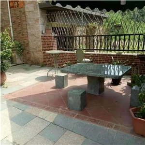 Outdoor Marble Garden Stone Bench Set for Sale