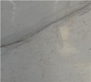 Polished Greece Volakas White Marble with Veins