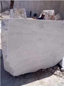 Azna White Marble Blocks from Iran Quarry