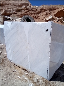 Bianco Persia Marble Quarry Block,Iran White Marble