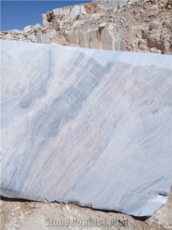 Bianco Persia Marble Quarry Blocks,Iran White Marble