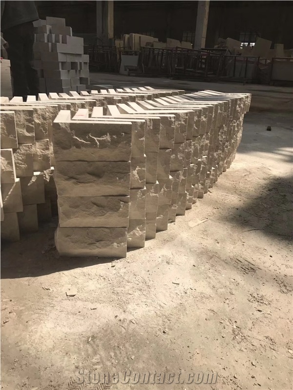 Iran Persian Beige Gohare Limestone Blocks