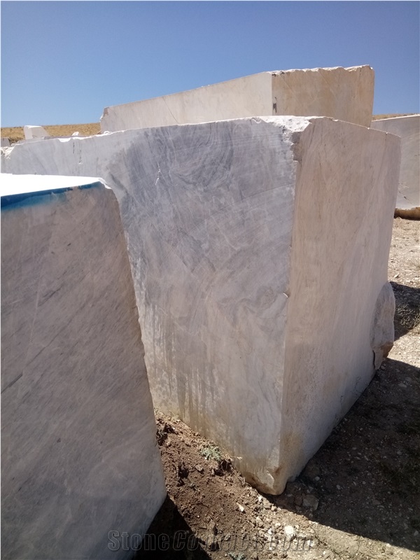 Persian Carrara Iran White Marble Blocks