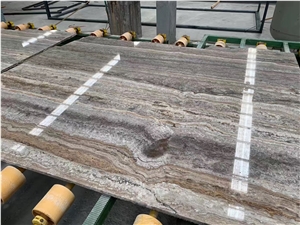 Silver Travertine Block Vein Cut Slab,Floor Paving Tile