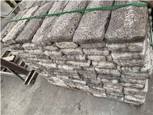 Tumbled Persian Silver Travertine Cube Stone,Floor Brick