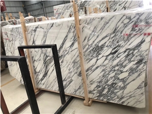 Arabescato Marble White Slabs for Wall