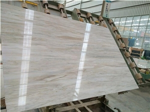 Eurasian Wooden White Marble Flooring Tile