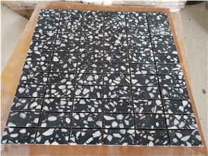 Hot Sale Floor Terrazzo Black White Mosaic