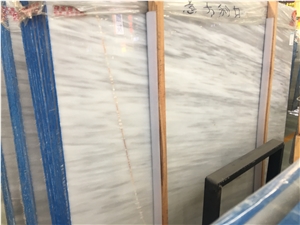 Italy White Vein Marble Slabs for Bathroom
