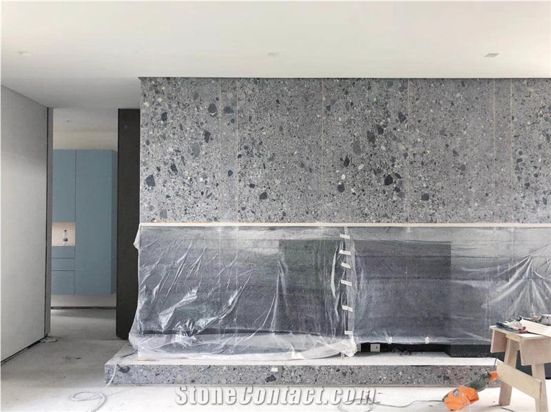 Polished Grey Slate Bathroom Tiles from Italy