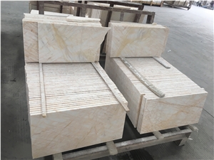 Polished Spider Cream Marble Flooring Tiles