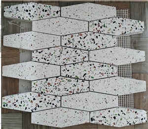 Popular White Terrazzo Mosaic for Wall