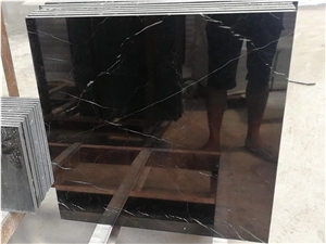 Chinese Black Marquina Marble Floor Tiles Price