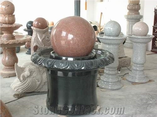 Beautiful Outdoor Garden Ball Fountain Polished