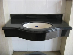 Black Stone China Granite Bathroom Vanity Tops