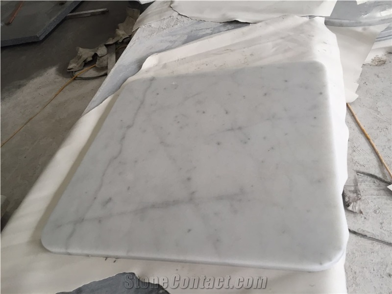 Carrara White Marble Polished Honed Table Tops