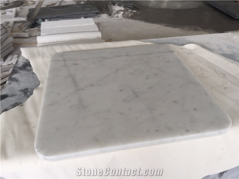 Carrara White Marble Polished Honed Table Tops