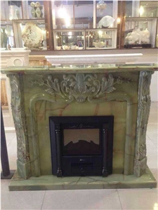 Cheap Chinese Hand Carved Stone Fireplace