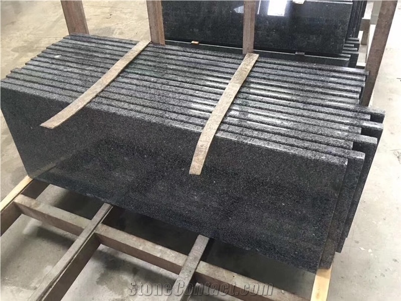 China Cheapest G654 Flamed Polished Black Granite