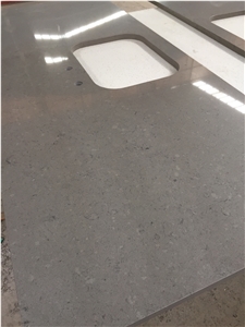 China Quartzite Kitchen Countertops Grey Tops