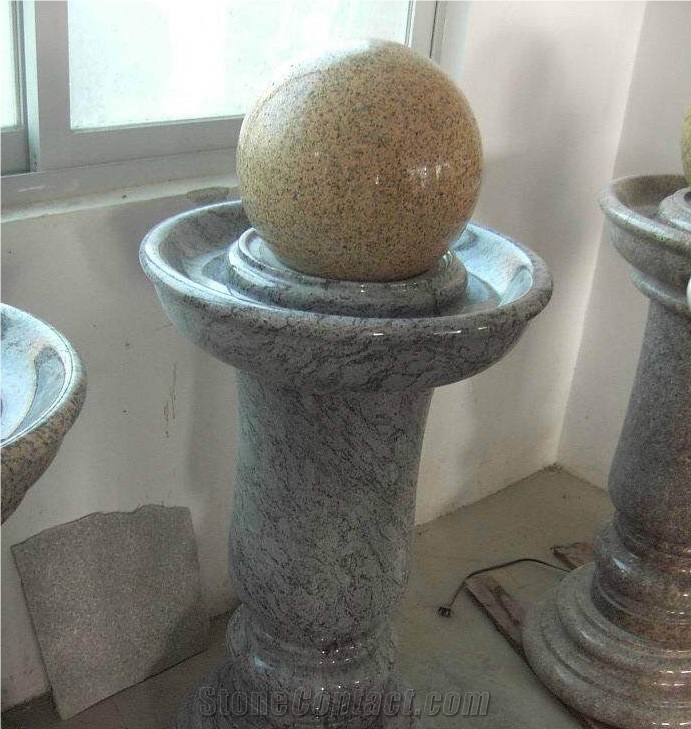 Chinese Granite Ball Sculptured Fountain Exterior