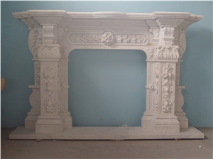 Customized Size Nutural Stone Fireplace