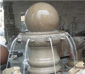 Designer Landscaping Ball Fountain Granite