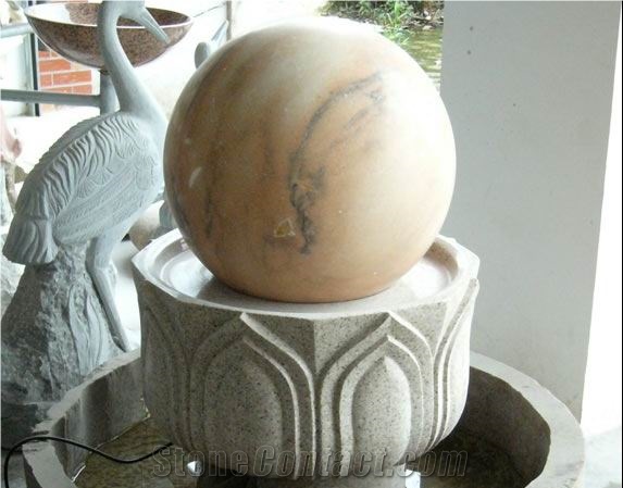 Exterior Landscaping Stones Rolling Sphere Ball