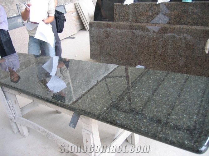 Granite Countertop, China Green Granite Bath Top