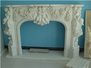 High Quality Natural Stone Fireplace Mantels