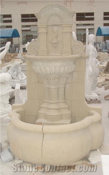 Luxury Polished Natural Stone Fountains Waterfall