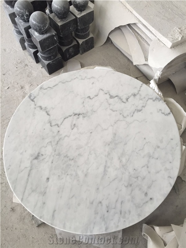Marble Polished Carrara White Honed Table Tops