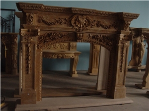 Outdoor & Indoor Victorian Style Fireplace Mantel