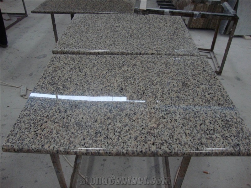 Tiger Skin Yellow China Granite Countertops Desk