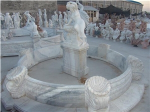 Urban Fountains White Marble Wall Fountain