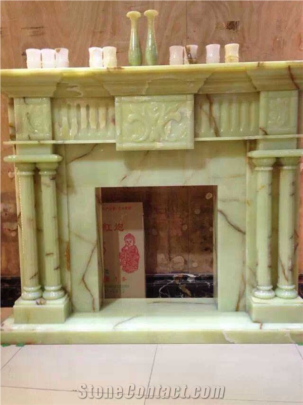 Victorian Style Natural Stone Fireplace Mantels