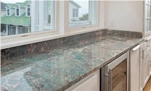 Amazon Green Quartzite Kitchen Countertops