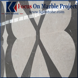 Beige Marble Waterjet Tiles Patterns Price