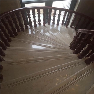 Botticino Classico Marble Stair