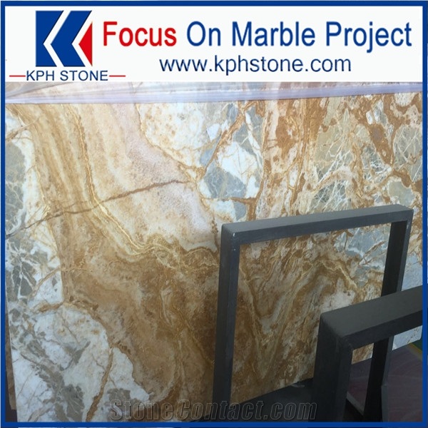 Building Material Dubai Gold Marble Stone