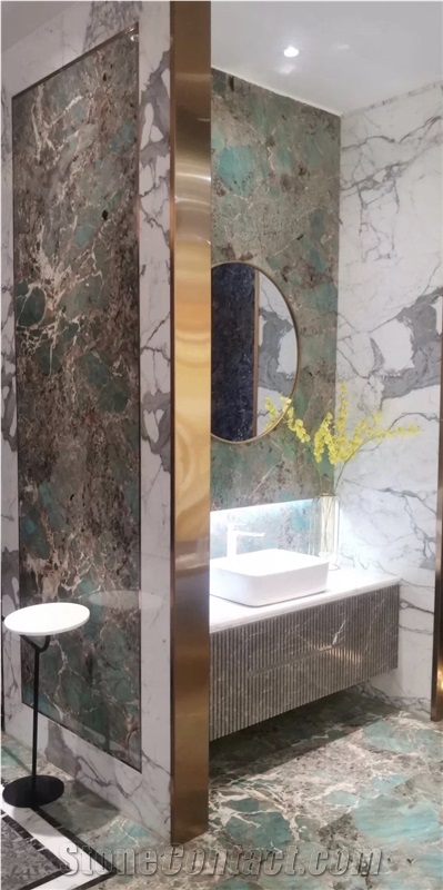 Grey Emperador Marble Bathroom Vanity Tops