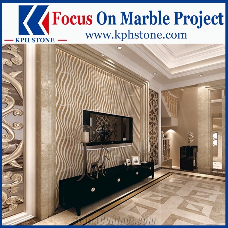 Oman Rose Home Marble Floor Design