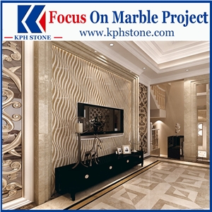Oman Rose Marble Slab Interior Design