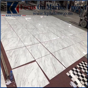 Volakas White Marble Match Veins Tiles