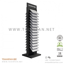 Double Faced Marble Stone Display Tower Srl108