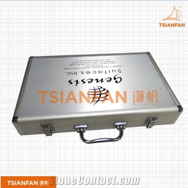 Portable Stone Display Suitcase with Wheel