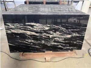 New Black Cosmos Granite Wholesale Tlie and Slab